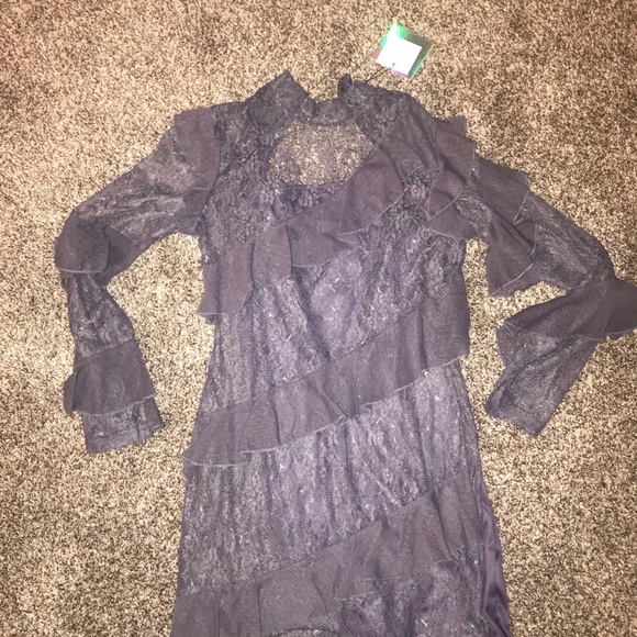 Size 4. Blueish dress from Misguided. Brand new - Picture 2 of 3